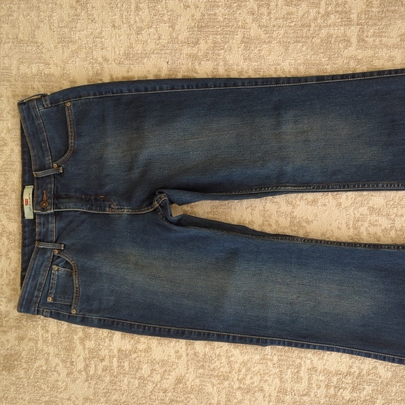 Levi's 523 Lift & Strengthen Distressed Bootcut Jeans 14M Blue - Picture 8 of 16